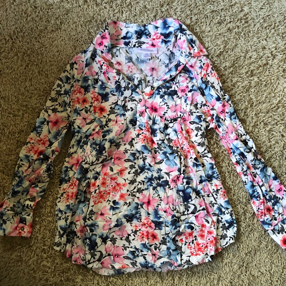 Motherhood maternity dress shirt